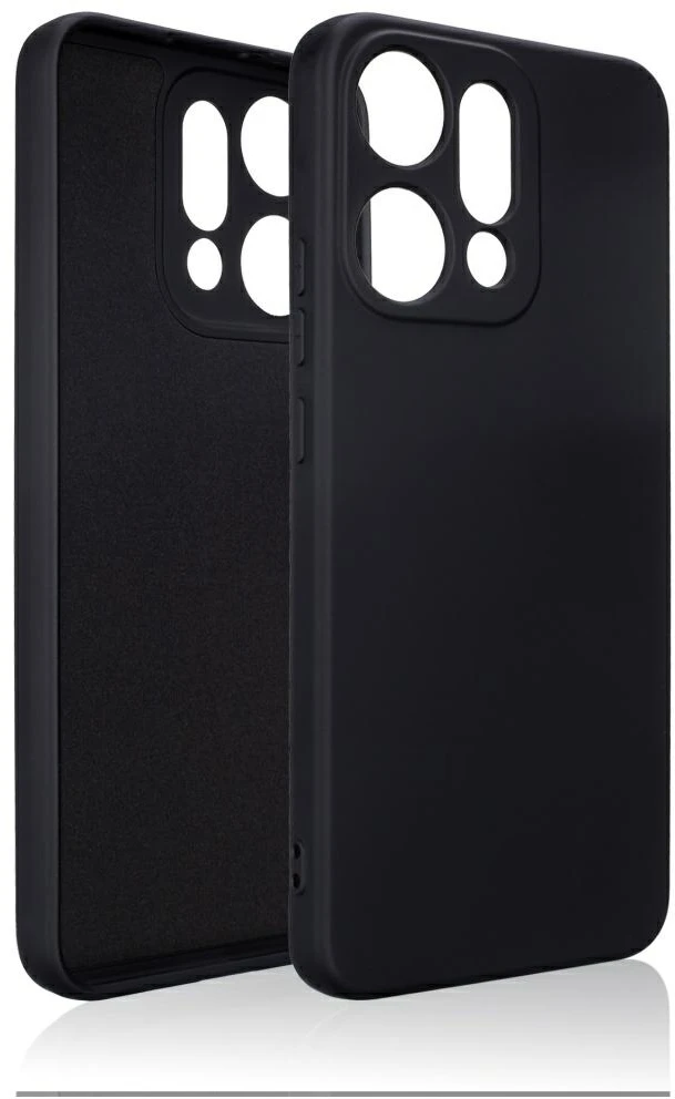 Dėklas Beline Silicone Oppo Reno 14 Pro juodos spalvos