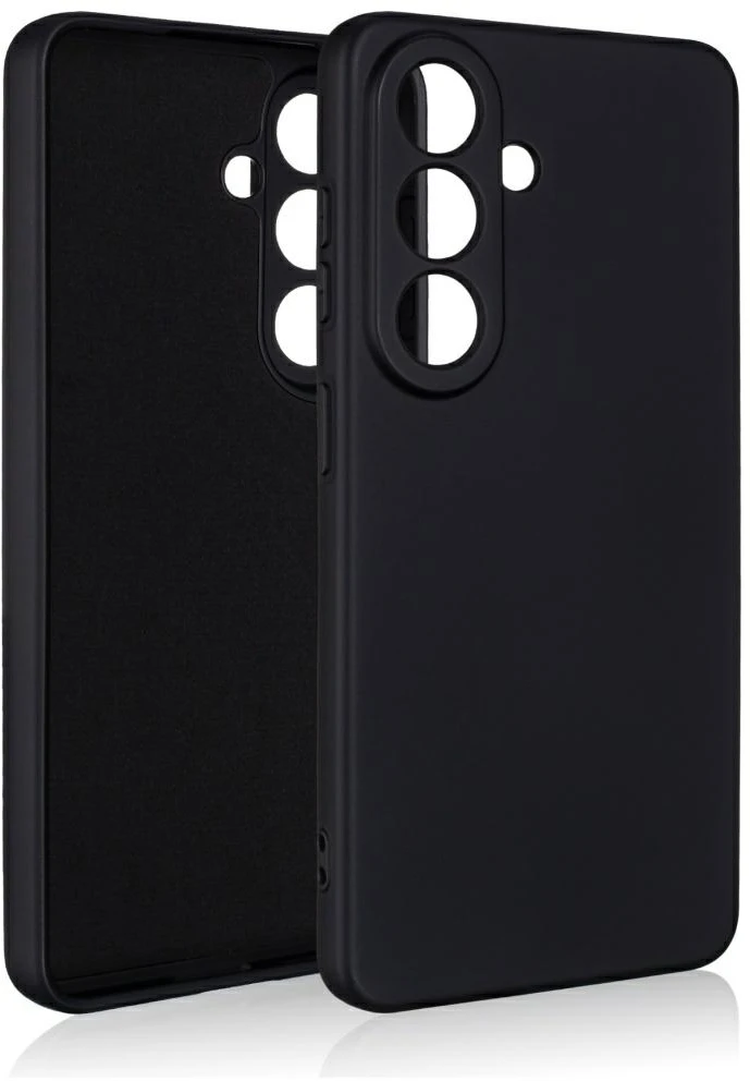 Dėklas Beline Silicone, skirtas Samsung Galaxy S26+, juodos spalvos
