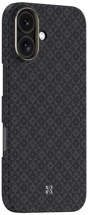 Dėklas Benks Magnetic Armor Air Armor Grid Kevlar Case Metal Frame 600D (B067) skirtas Apple iPhone 17 juodos spalvos