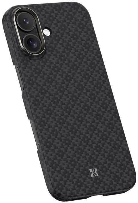 Dėklas Benks Magnetic Armor Air Armor Grid Kevlar Case Metal Frame 600D (B067) skirtas Apple iPhone 17 juodos spalvos