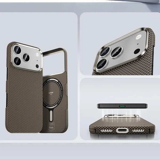 Dėklas Benks Magnetic Armor Tint Kevlar 1000D (A069) skirtas Apple iPhone 17 Pro mėlynos spalvos