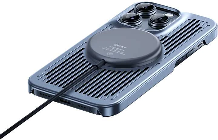Dėklas Benks Magnetic Biliz Cooling Case (0057) skirtas Apple iPhone 14 Pro pilkos spalvos