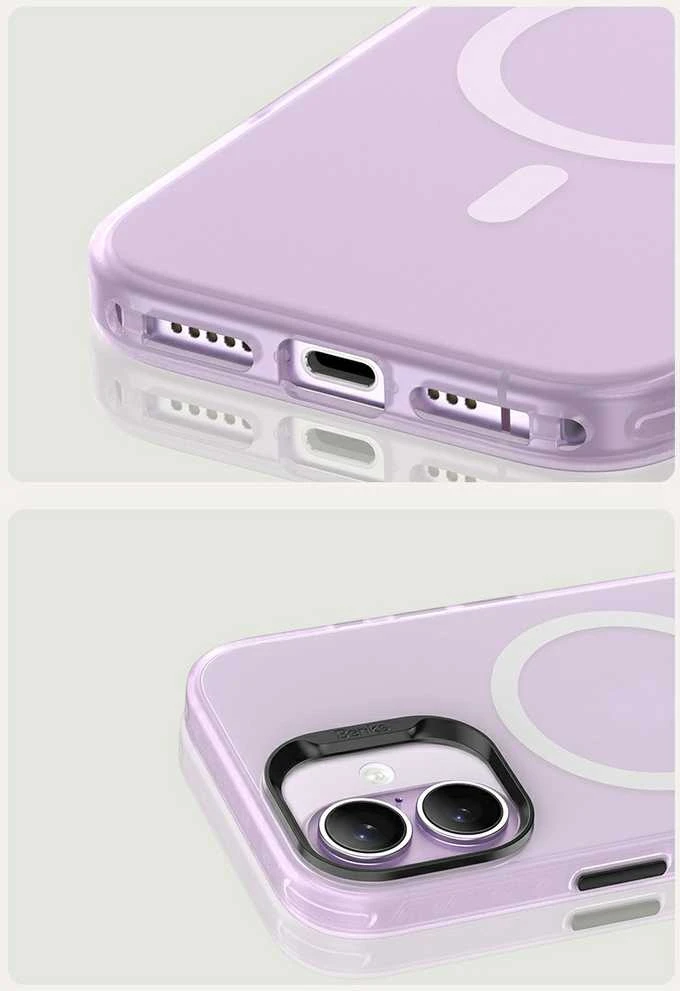 Dėklas Benks Magnetic Lucid Armor Case (C067) skirtas Apple iPhone 17 violetinės spalvos (Camera Control Button)