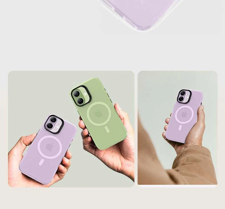 Dėklas Benks Magnetic Lucid Armor Case (C067) skirtas Apple iPhone 17 violetinės spalvos (Camera Control Button)