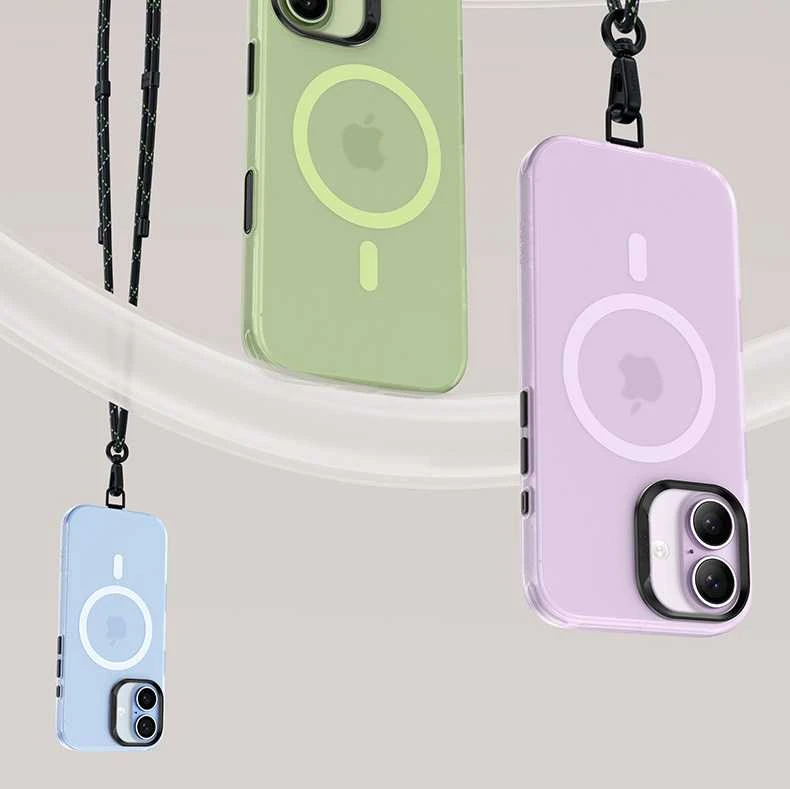 Dėklas Benks Magnetic Lucid Armor Case (C067) skirtas Apple iPhone 17 violetinės spalvos (Camera Control Button)