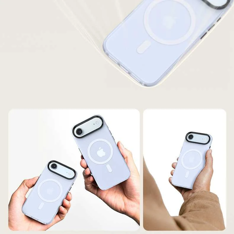 Dėklas Benks Magnetic Lucid Armor Case (C068) skirtas Apple iPhone 17 Air mėlynos spalvos (Camera Control Button)