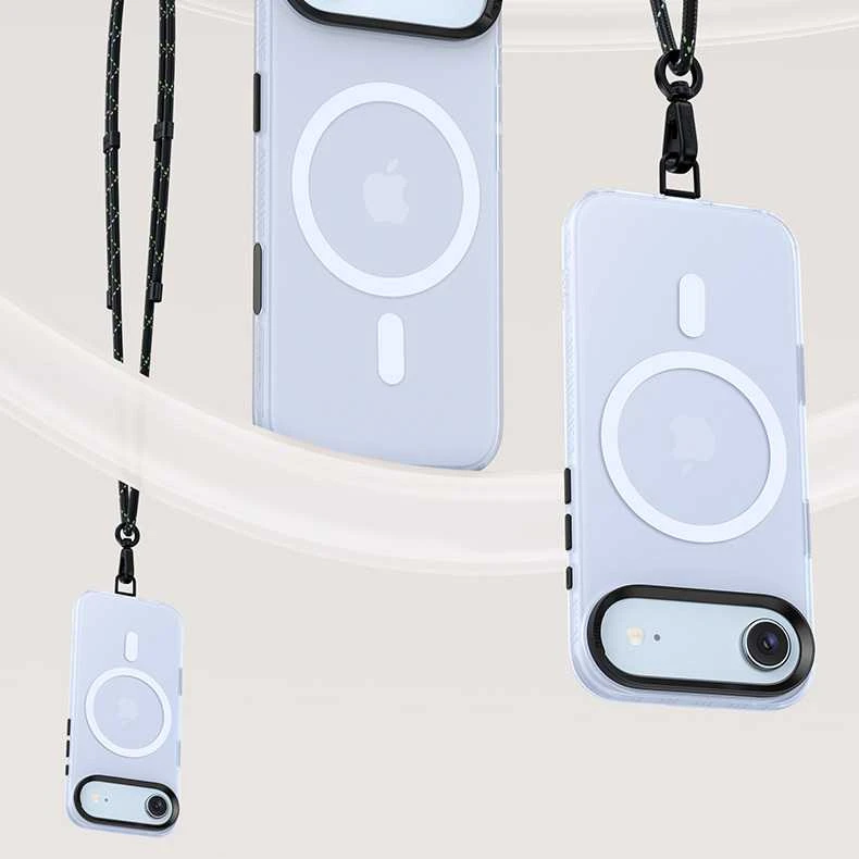 Dėklas Benks Magnetic Lucid Armor Case (C068) skirtas Apple iPhone 17 Air mėlynos spalvos (Camera Control Button)