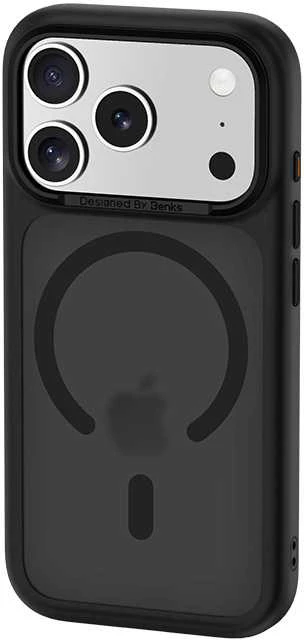 Dėklas Benks Magnetic Mist Case Metal Frame (K069) skirtas iPhone 17 Pro juodos spalvos (Camera Control Button)