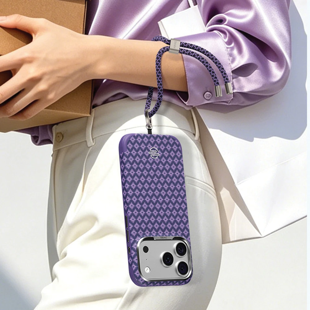 Benks short strap GS02 ArmorGrid (C.Q.GS.00.PU.0002) skirtas phone peri violetinė