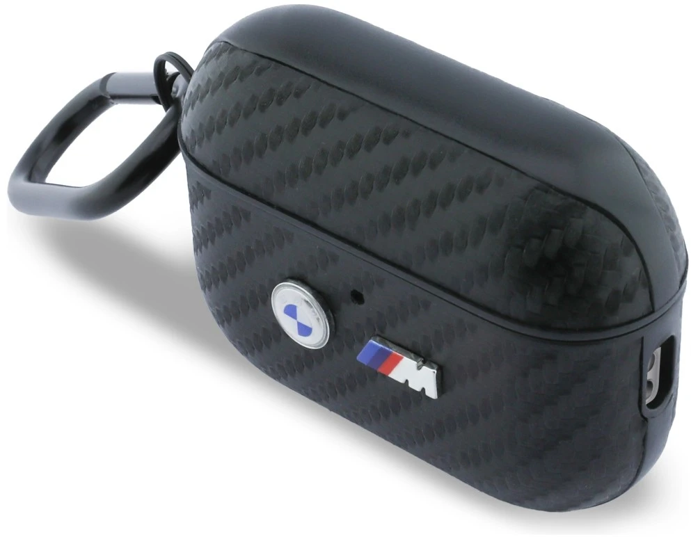 Dėklas BMW Carbon Metal Logo Case for AirPods Pro 3 - Juodas