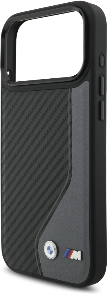 BMW M Carbon logotipo „MagSafe“ dėklas, skirtas „iPhone 17 Pro Max“ – grafito spalvos