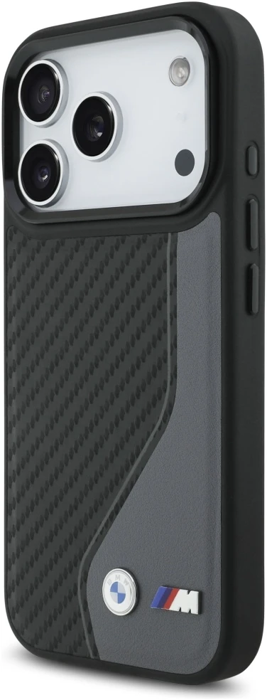 BMW M Carbon logotipo „MagSafe“ dėklas, skirtas iPhone 17 Pro – grafito spalvos