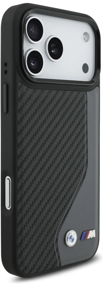 BMW M Carbon logotipo „MagSafe“ dėklas, skirtas „iPhone 17 Pro Max“ – grafito spalvos
