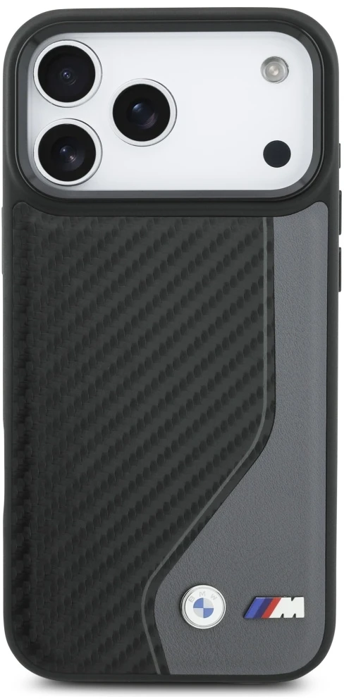 BMW M Carbon logotipo „MagSafe“ dėklas, skirtas „iPhone 17 Pro Max“ – grafito spalvos