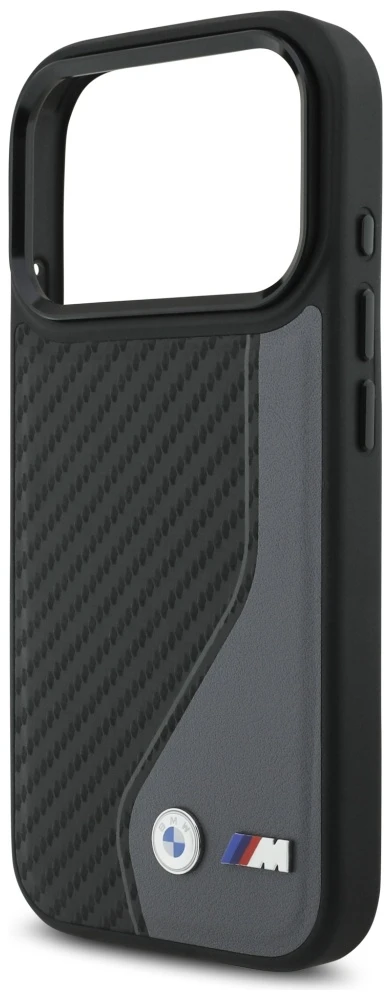 BMW M Carbon logotipo „MagSafe“ dėklas, skirtas iPhone 17 Pro – grafito spalvos