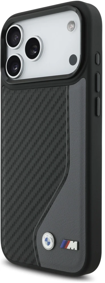 BMW M Carbon logotipo „MagSafe“ dėklas, skirtas „iPhone 17 Pro Max“ – grafito spalvos