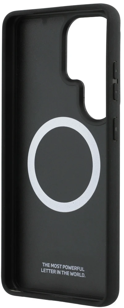 Dėklas BMW M Kevlar Logo MagSafe Samsung Galaxy S26 Ultra juodos spalvos