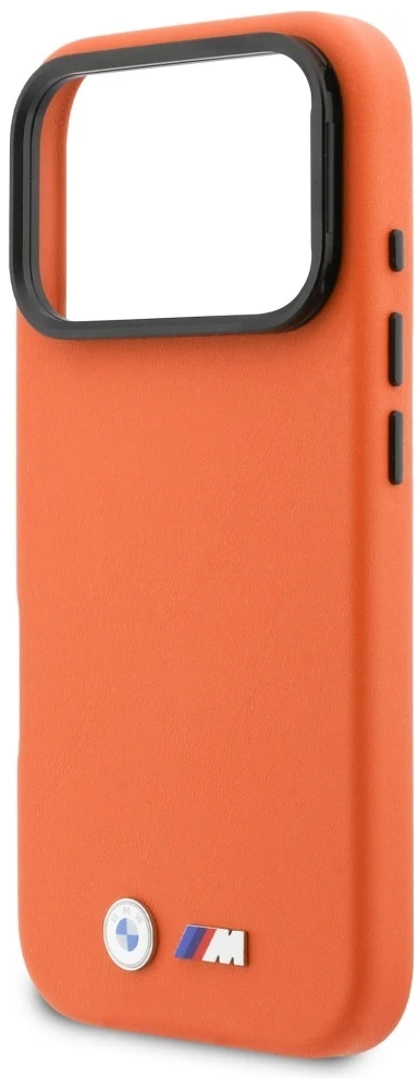 Dėklas BMW M Metal Logo MagSafe Case for iPhone 17 Pro - Oranžinis