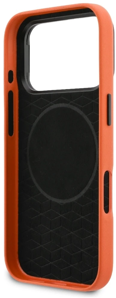 Dėklas BMW M Metal Logo MagSafe Case for iPhone 17 Pro - Oranžinis