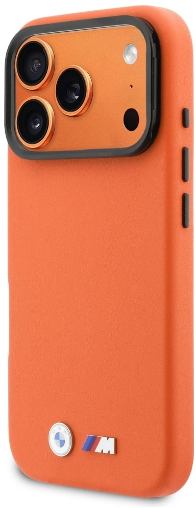 Dėklas BMW M Metal Logo MagSafe Case for iPhone 17 Pro - Oranžinis
