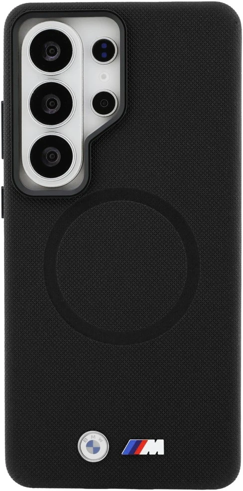 Dėklas BMW M Metal Logo MagSafe Samsung Galaxy S26 Ultra juodos spalvos