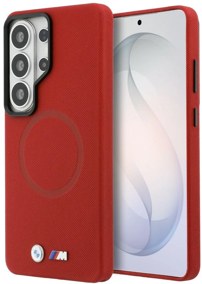 Dėklas BMW M Metal Logo MagSafe Samsung Galaxy S26 Ultra red