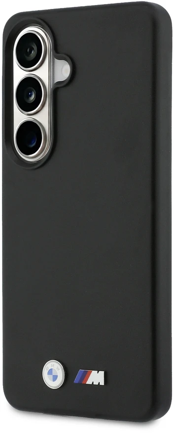 Dėklas BMW M Metal Logo MagSafe Samsung Galaxy S26 juodos spalvos