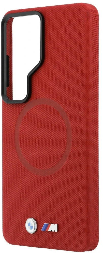 Dėklas BMW M Metal Logo MagSafe Samsung Galaxy S26 Ultra red