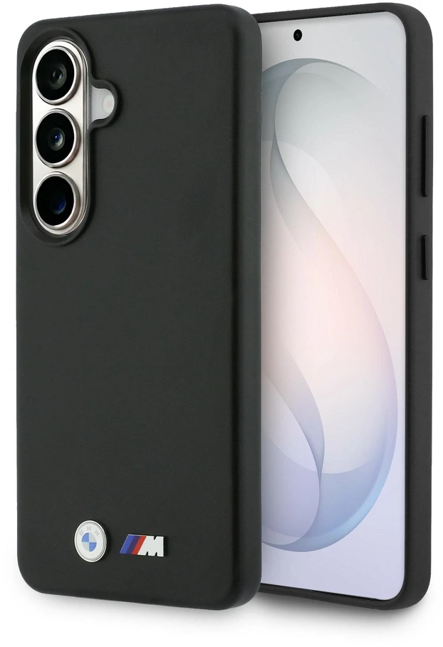 Dėklas BMW M Metal Logo MagSafe Samsung Galaxy S26 juodos spalvos