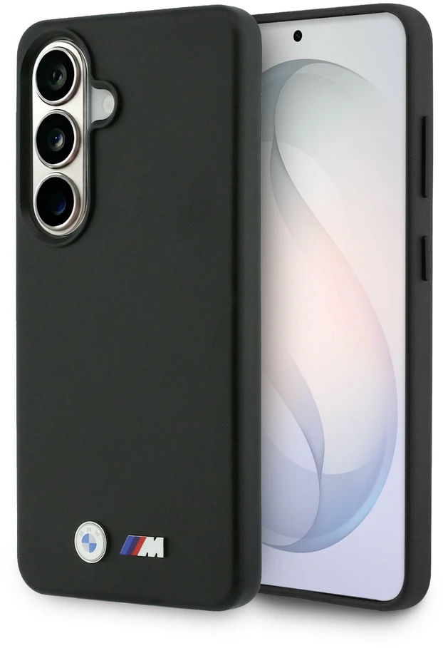 Dėklas BMW M Metal Logo MagSafe Samsung Galaxy S26+ juodos spalvos