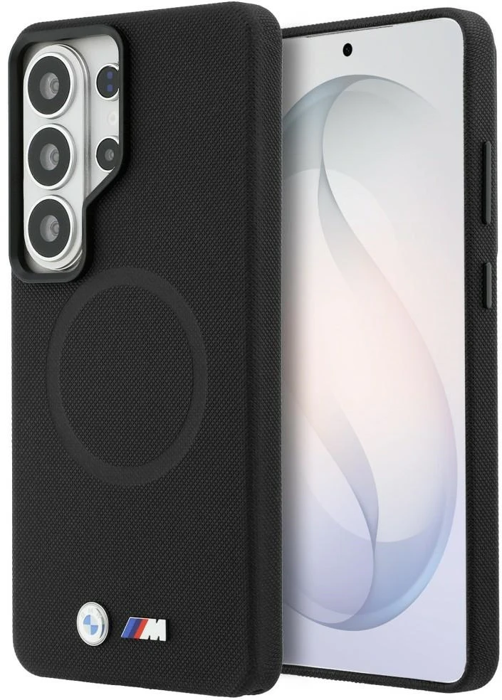Dėklas BMW M Metal Logo MagSafe Samsung Galaxy S26 Ultra juodos spalvos