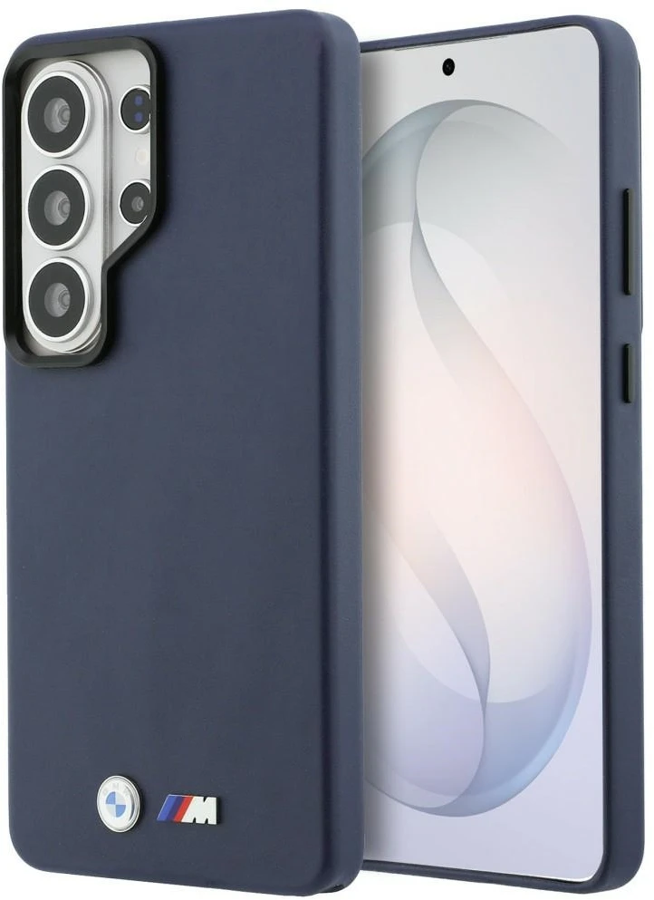 Dėklas BMW M Metal Logo MagSafe Samsung Galaxy S26 Ultra navy mėlynas