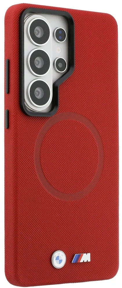 Dėklas BMW M Metal Logo MagSafe Samsung Galaxy S26 Ultra red