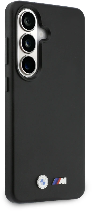 Dėklas BMW M Metal Logo MagSafe Samsung Galaxy S26 juodos spalvos