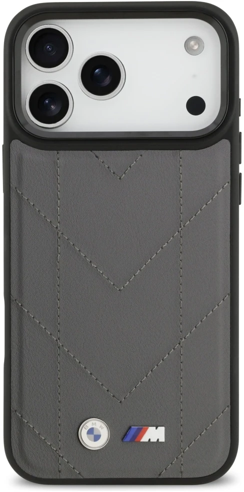 Dėklas BMW M Quilted Logo MagSafe Apple iPhone 17 Pro Max anthracite