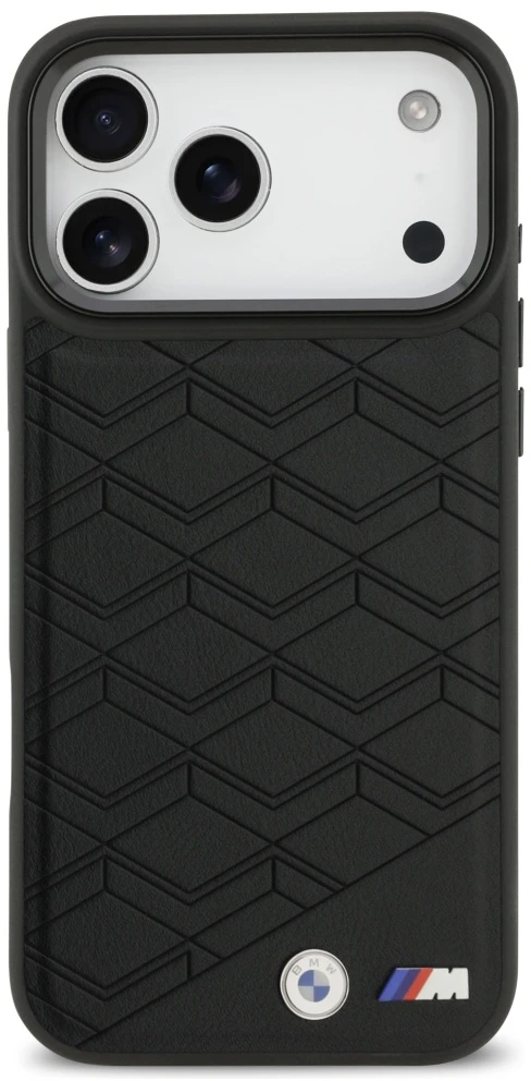 Dėklas BMW M Shape Logo MagSafe Apple iPhone 17 Pro Max juodos spalvos