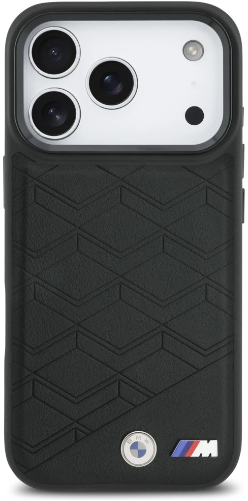 Dėklas BMW M Shape Logo MagSafe Apple iPhone 17 Pro juodos spalvos