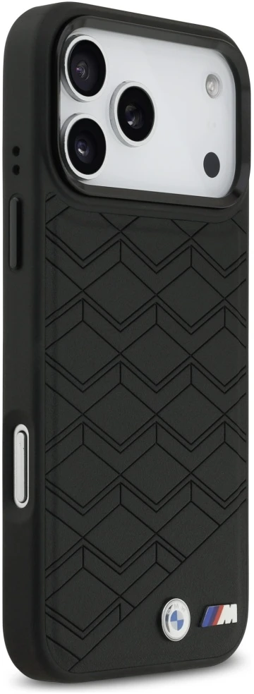 Dėklas BMW M Shape Logo MagSafe Apple iPhone 17 Pro Max juodos spalvos