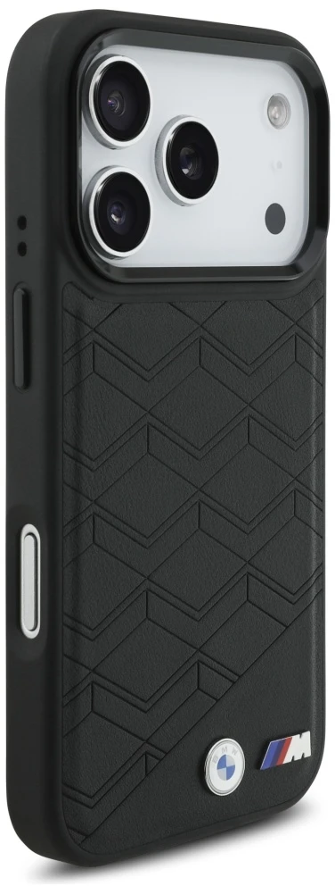Dėklas BMW M Shape Logo MagSafe Apple iPhone 17 Pro juodos spalvos
