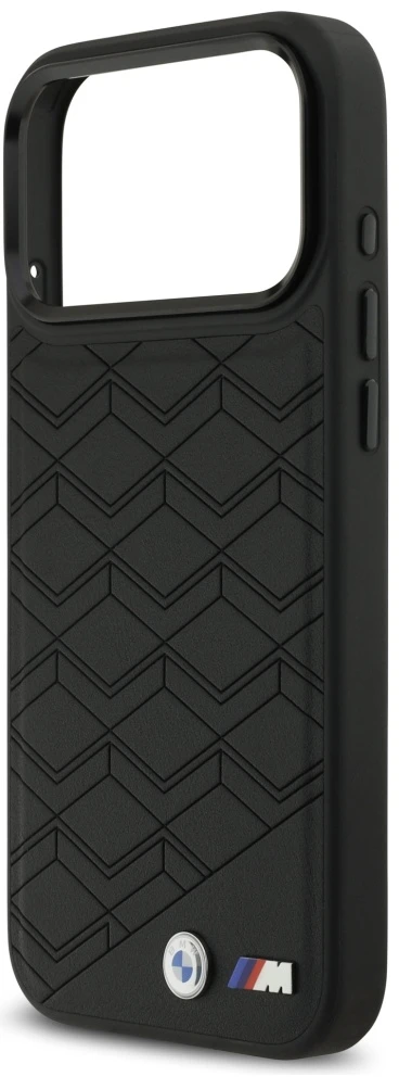 Dėklas BMW M Shape Logo MagSafe Apple iPhone 17 Pro Max juodos spalvos