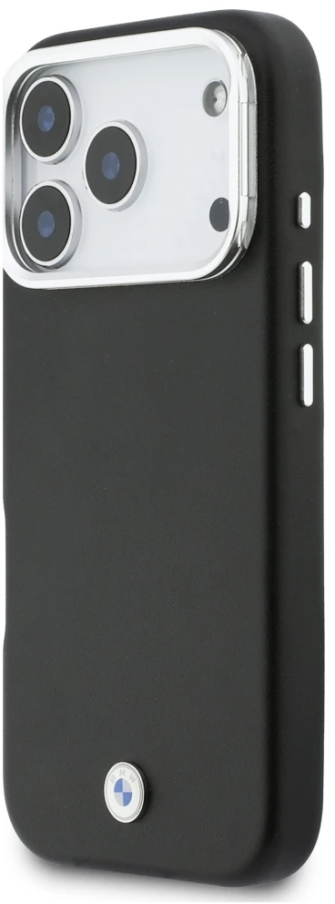 Dėklas BMW M Sign Metal Logo MagSafe Case for iPhone 17 Pro - Juodas
