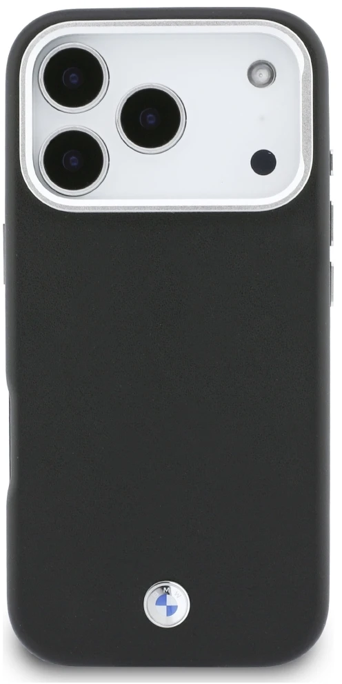 Dėklas BMW M Sign Metal Logo MagSafe Case for iPhone 17 Pro - Juodas