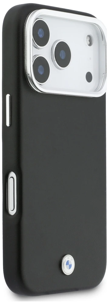 Dėklas BMW M Sign Metal Logo MagSafe Case for iPhone 17 Pro - Juodas