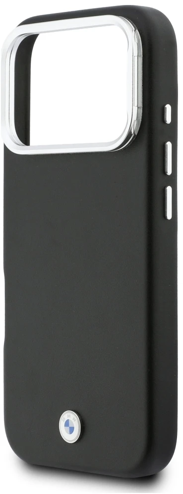 Dėklas BMW M Sign Metal Logo MagSafe Case for iPhone 17 Pro - Juodas