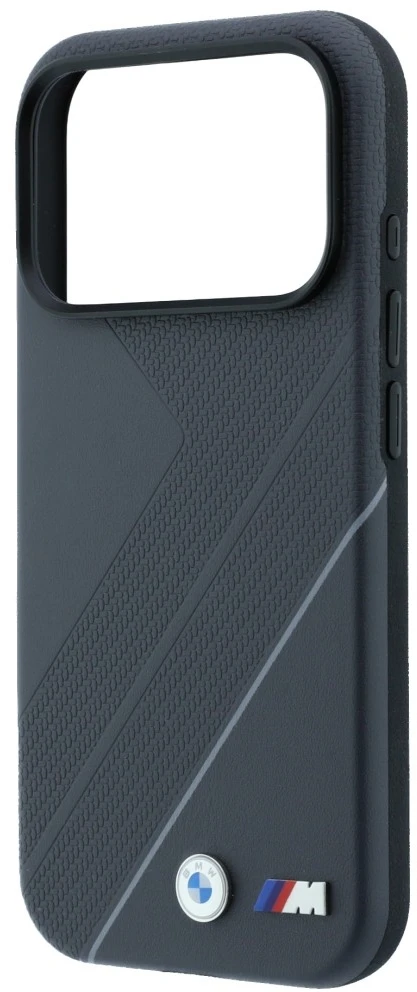 Dėklas BMW M Tire Track su Sidabrinis Line MagSafe dėklu, skirtas iPhone 18 Pro Max / 17 Pro Max, antracito spalvos
