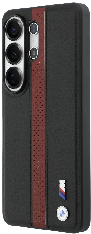 Dėklas BMW Perforated Stripe Logo MagSafe Samsung Galaxy S26 Ultra red