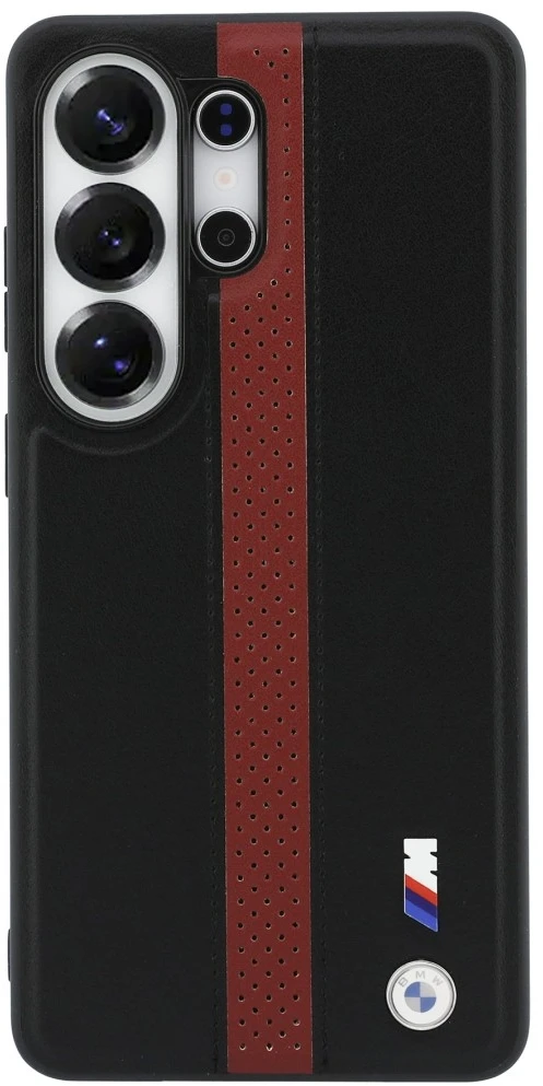 Dėklas BMW Perforated Stripe Logo MagSafe Samsung Galaxy S26 Ultra red