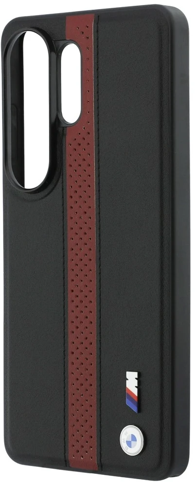 Dėklas BMW Perforated Stripe Logo MagSafe Samsung Galaxy S26 Ultra red