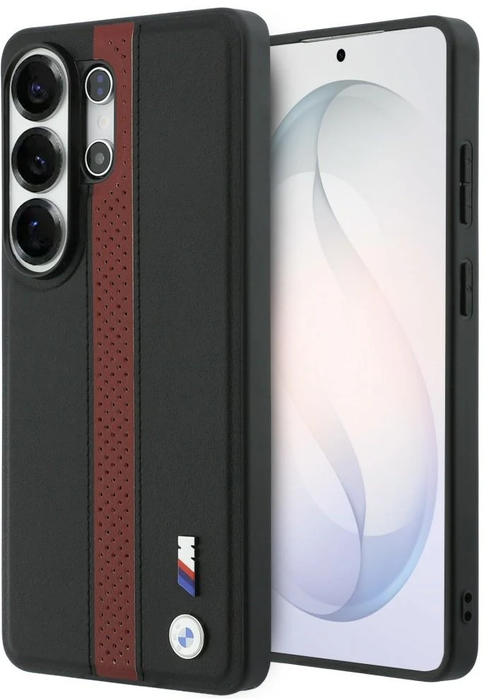 Dėklas BMW Perforated Stripe Logo MagSafe Samsung Galaxy S26 Ultra red