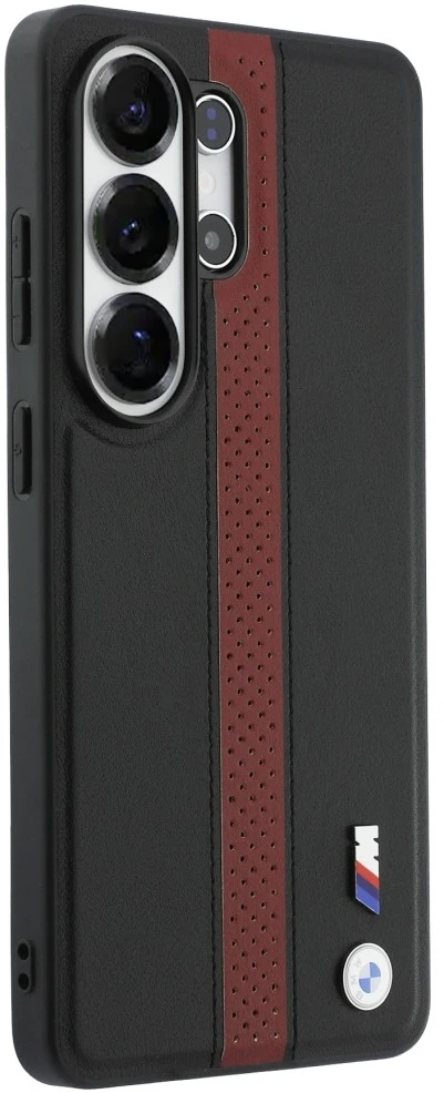 Dėklas BMW Perforated Stripe Logo MagSafe Samsung Galaxy S26 Ultra red